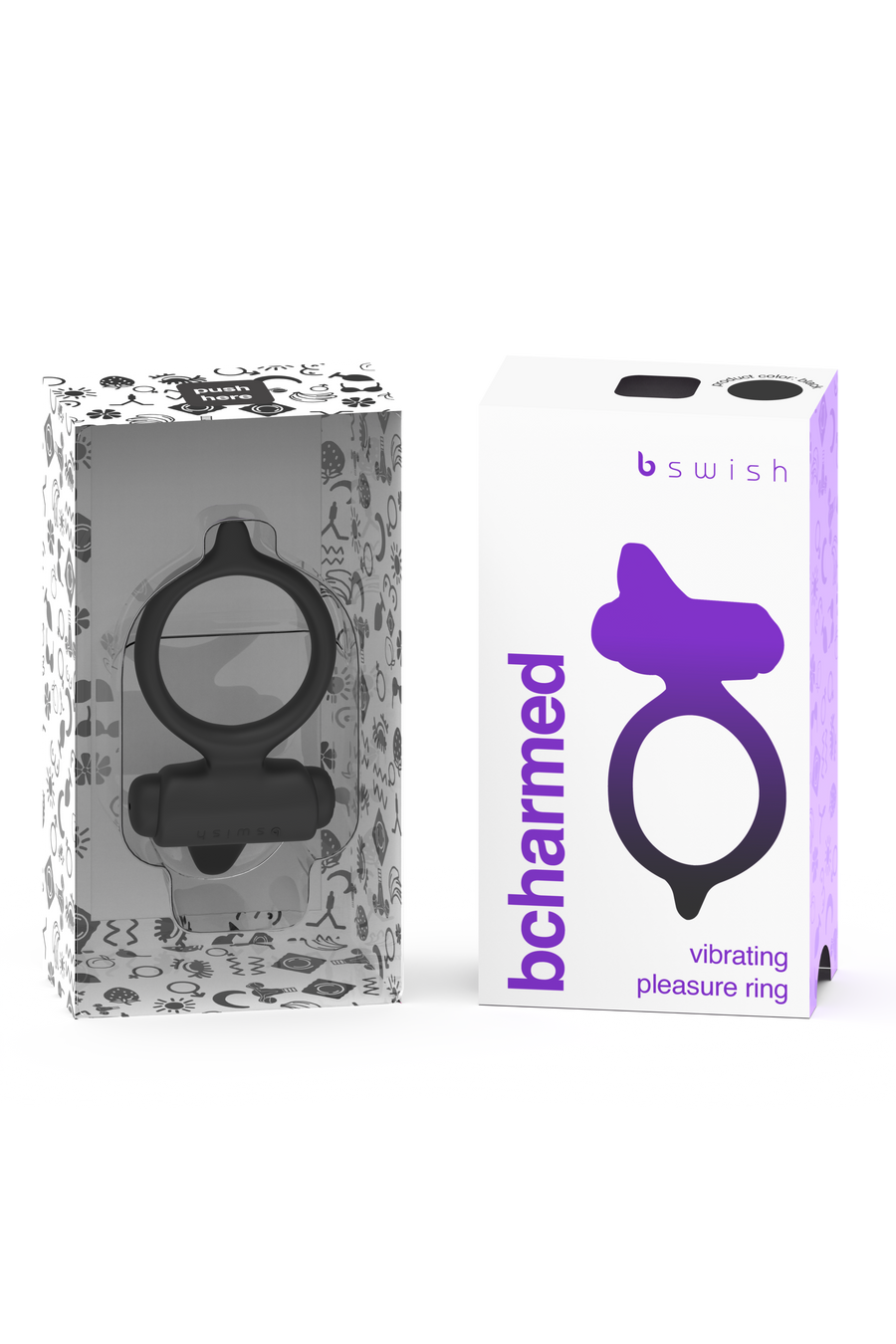 Bcharmed Basic Cock Ring Black Packaging
