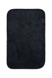 A soft black after-sex towel ready for Post-Intimacy clean-up.
